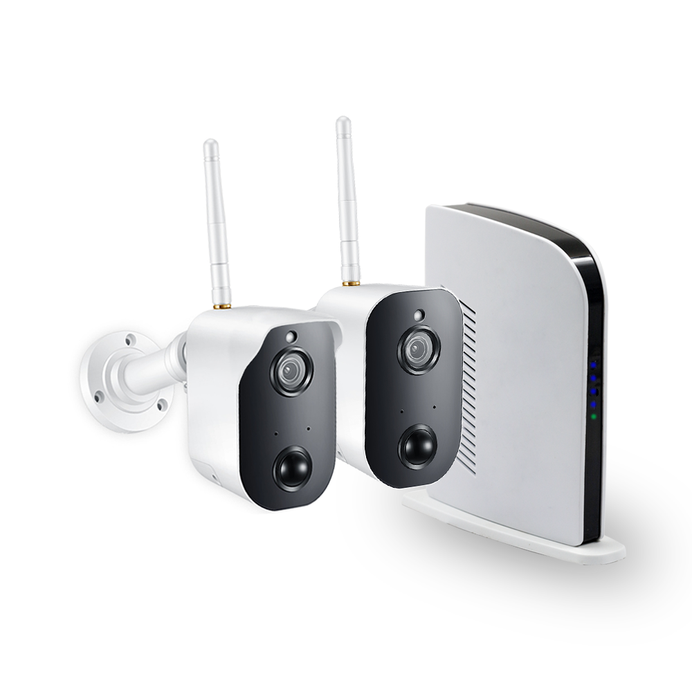 2.0MP CCTV Security WiFi Battery Camera Video Surveillance 4CH Battery Camera Kit