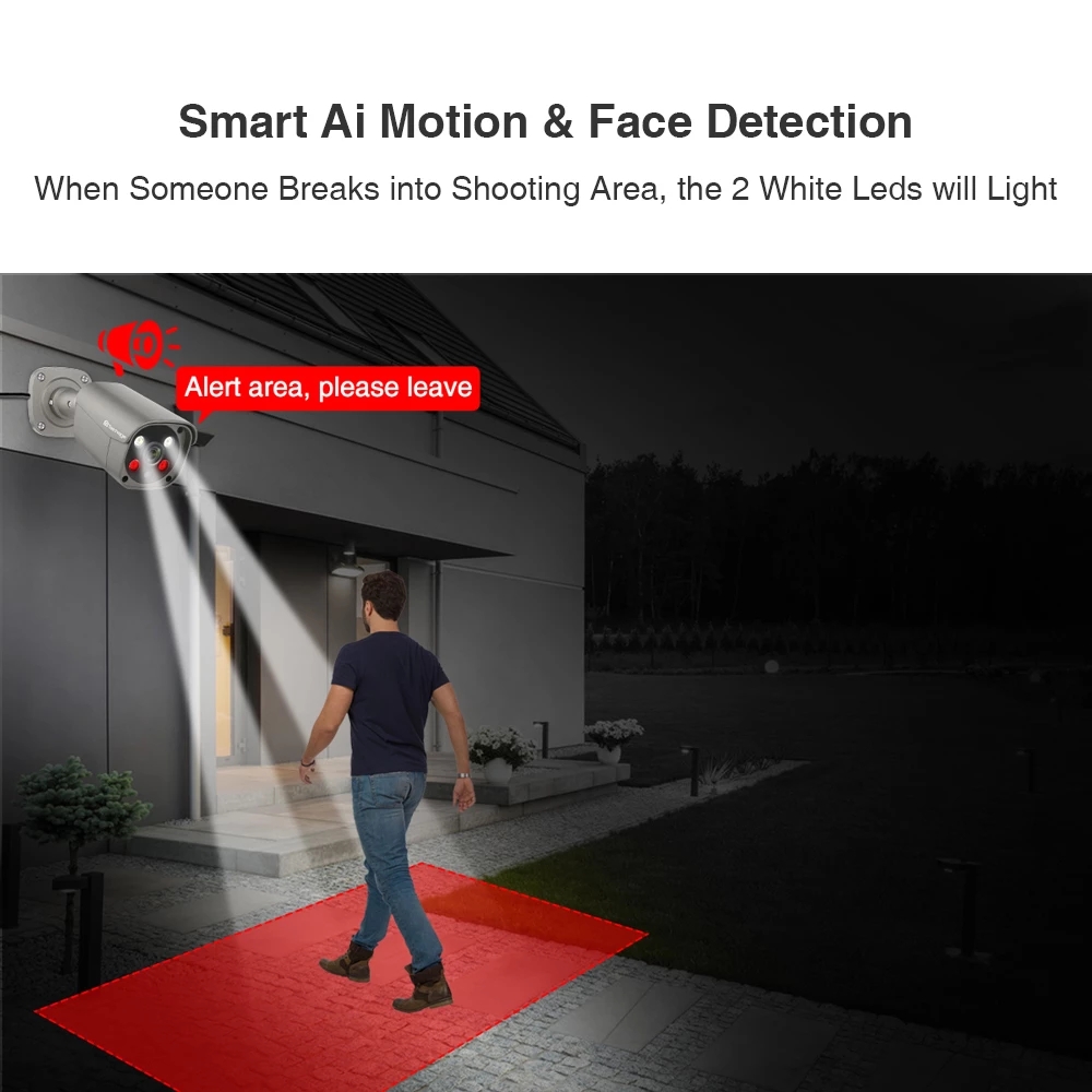 4k hd poe cctv camera 8mp audio security camera system cctv security camera system