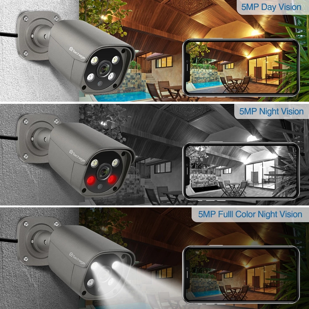 8CH 5MP POE Hd NVR Kit H.265 IP security Camera System Two-Way Audio CCTV Security Video Surveillanc