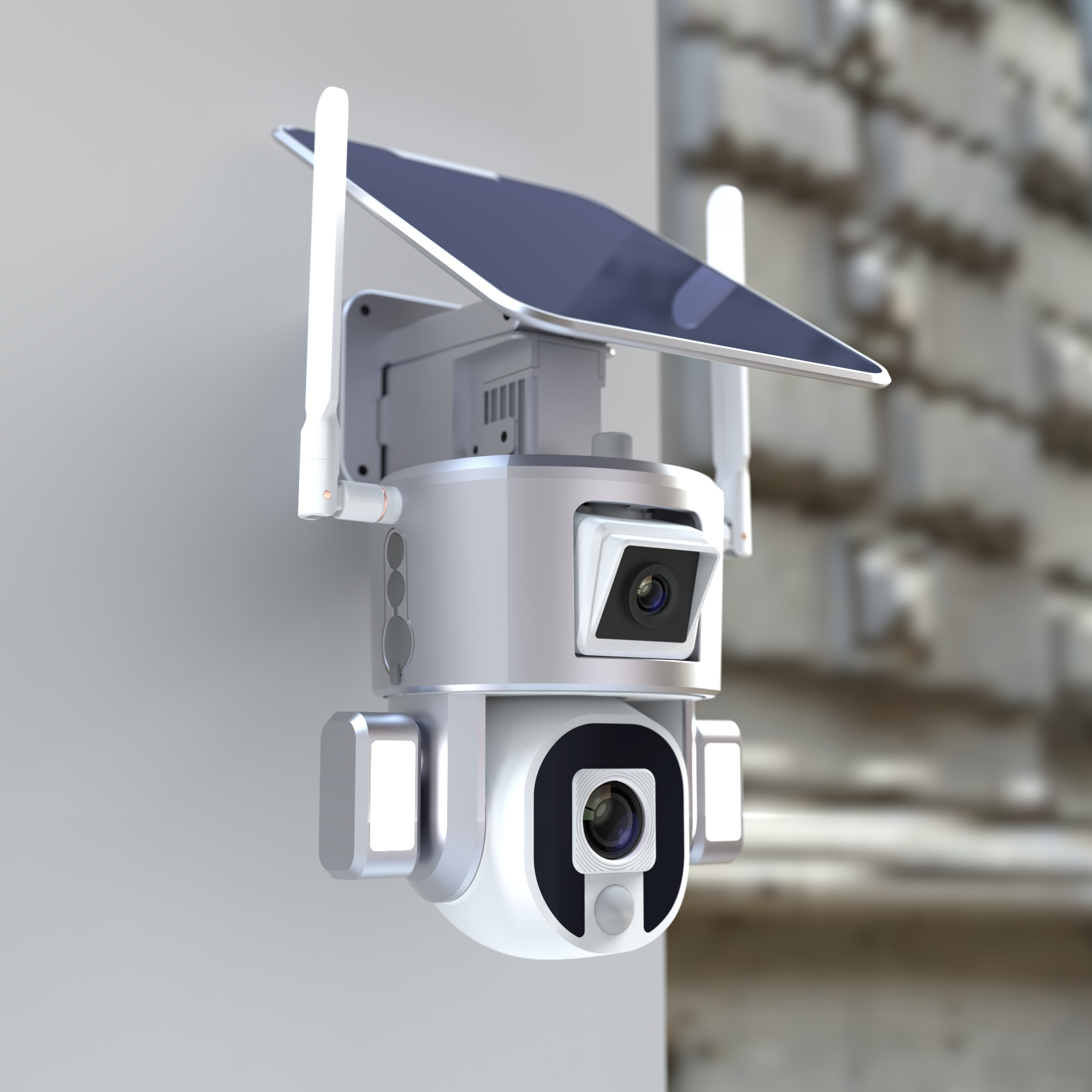 Waterproof IP66 8MP Solar Powered Bullet and PTZ Camera Solar Power Security Camera System Outdoor T