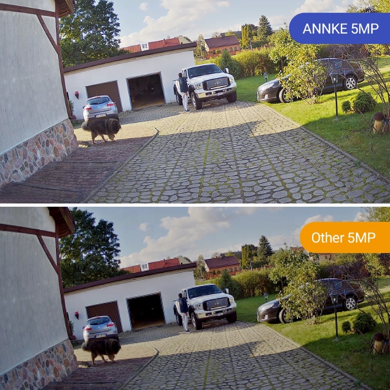 ANNKE 5MP 8CH PoE NVR Security Camera System 4pcs IP Outdoor Weatherproof Audio CCTV Surveillance Sy