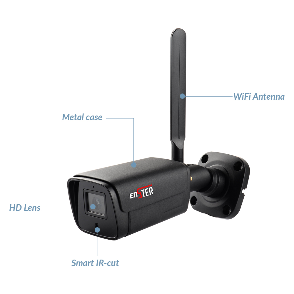 4Channel 19'' LCD Wifi Surveillance Cameras Security Monitoring Wireless CCTV System OEM Factory