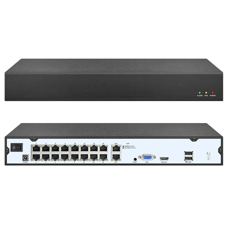 Full Color 24/7 Mic Audio 8MP Camera 4K POE NVR KIT 16CH CCTV Set
