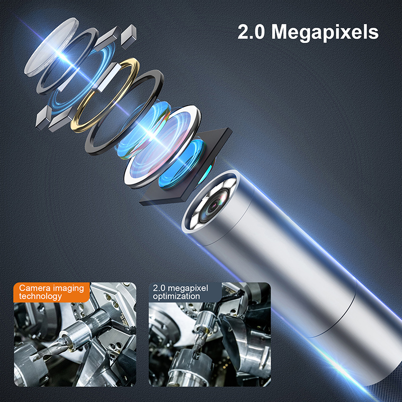 S10 2022 New 6.2mm 1M cable 5inch screen 360degree two ways articulating endoscope camera industrial