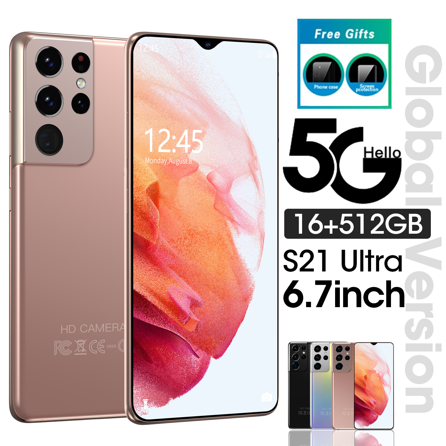 2022 S22 ultra s21+ pro New Smartphones 5G Smart Mini Cell Mobile 2Nd Hand Phones Cheap Phone