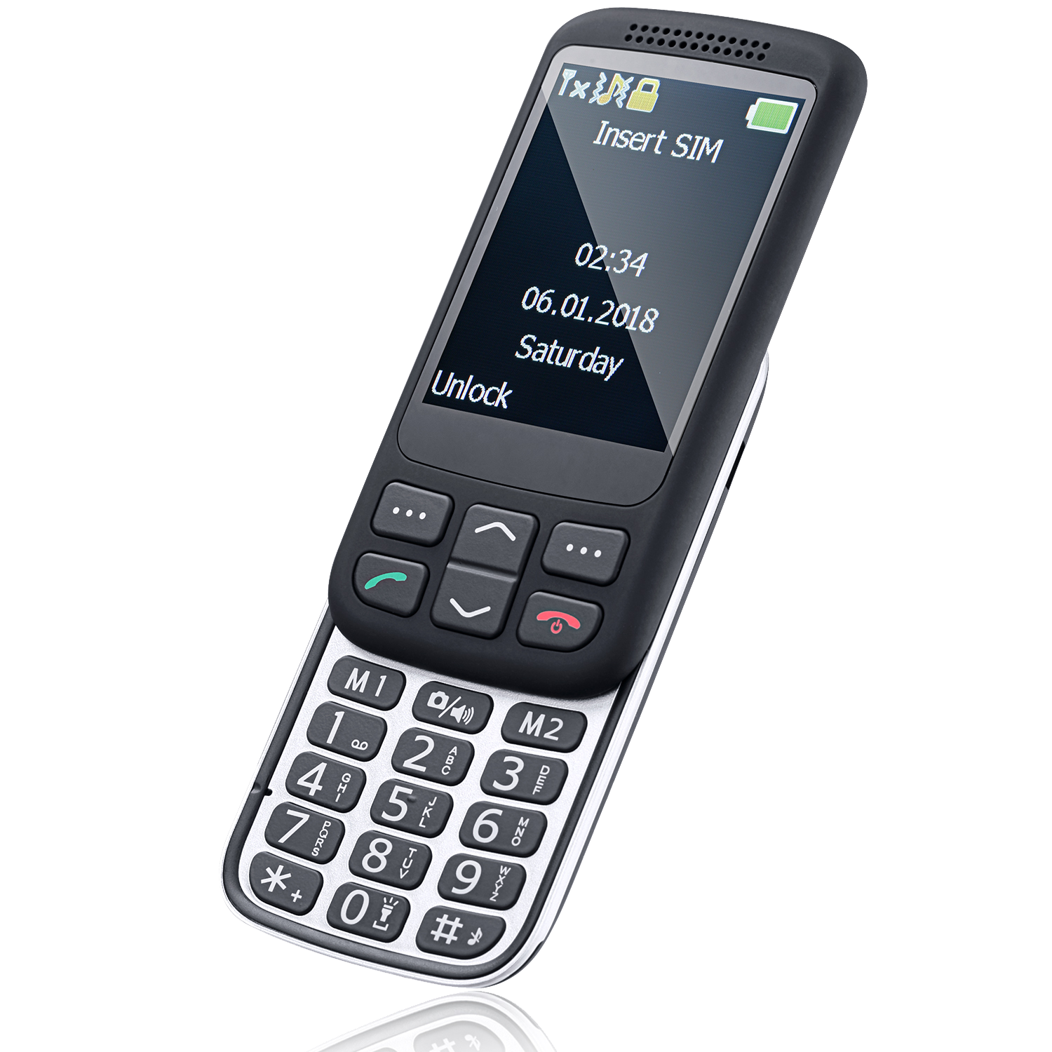High quality used slide mobile phone for D80 phone mobile with arabic keyboard