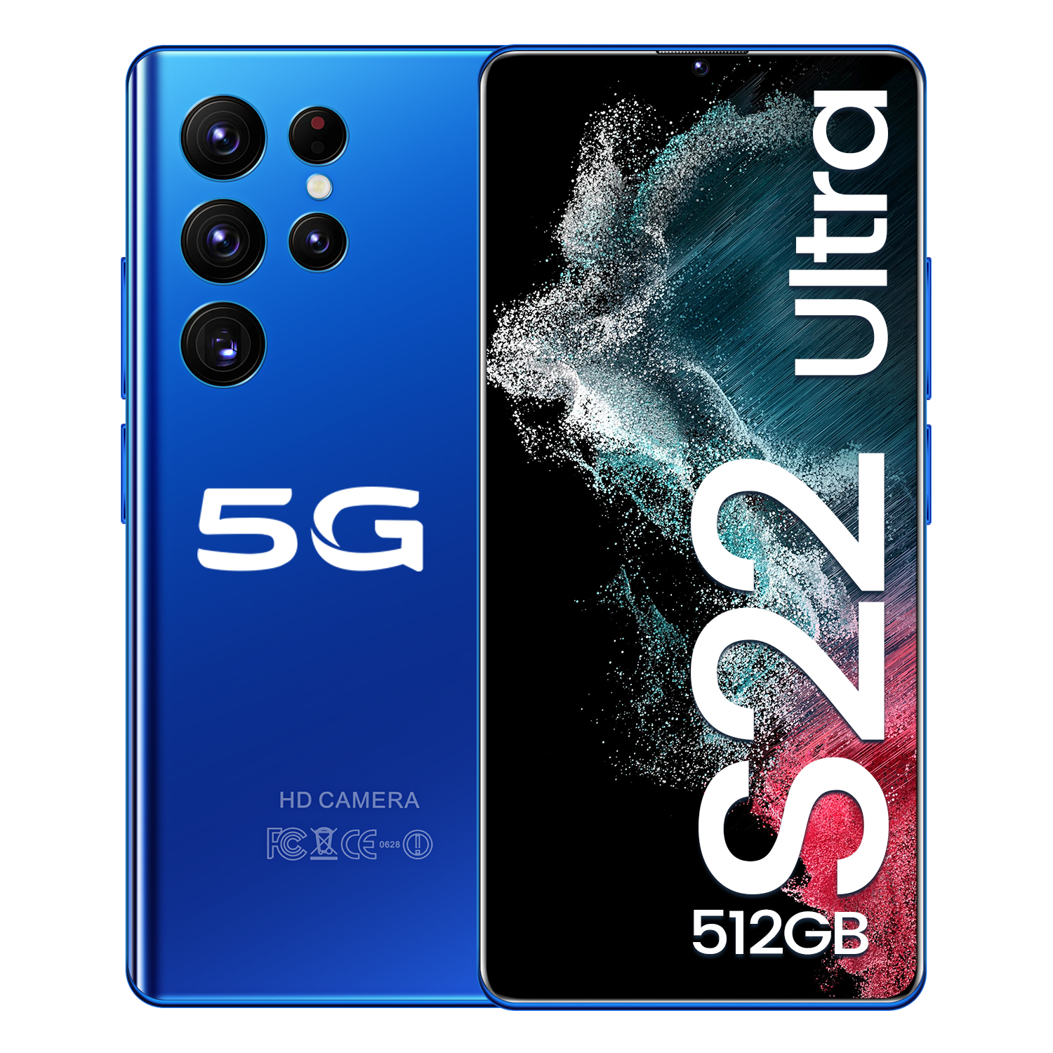 Original S22 Ultra 6.7 inch 16GB + 512GB Android smartphone 10 core 5G LET phone HD screen face ID G