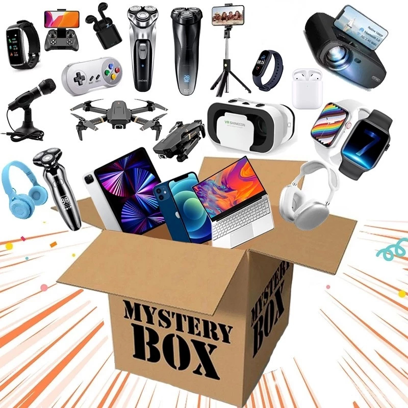 Mystery Gift Electronic Box Blind Box For Iphone 13 pro max For Airpods Pro Mobile Phones Smart Watc