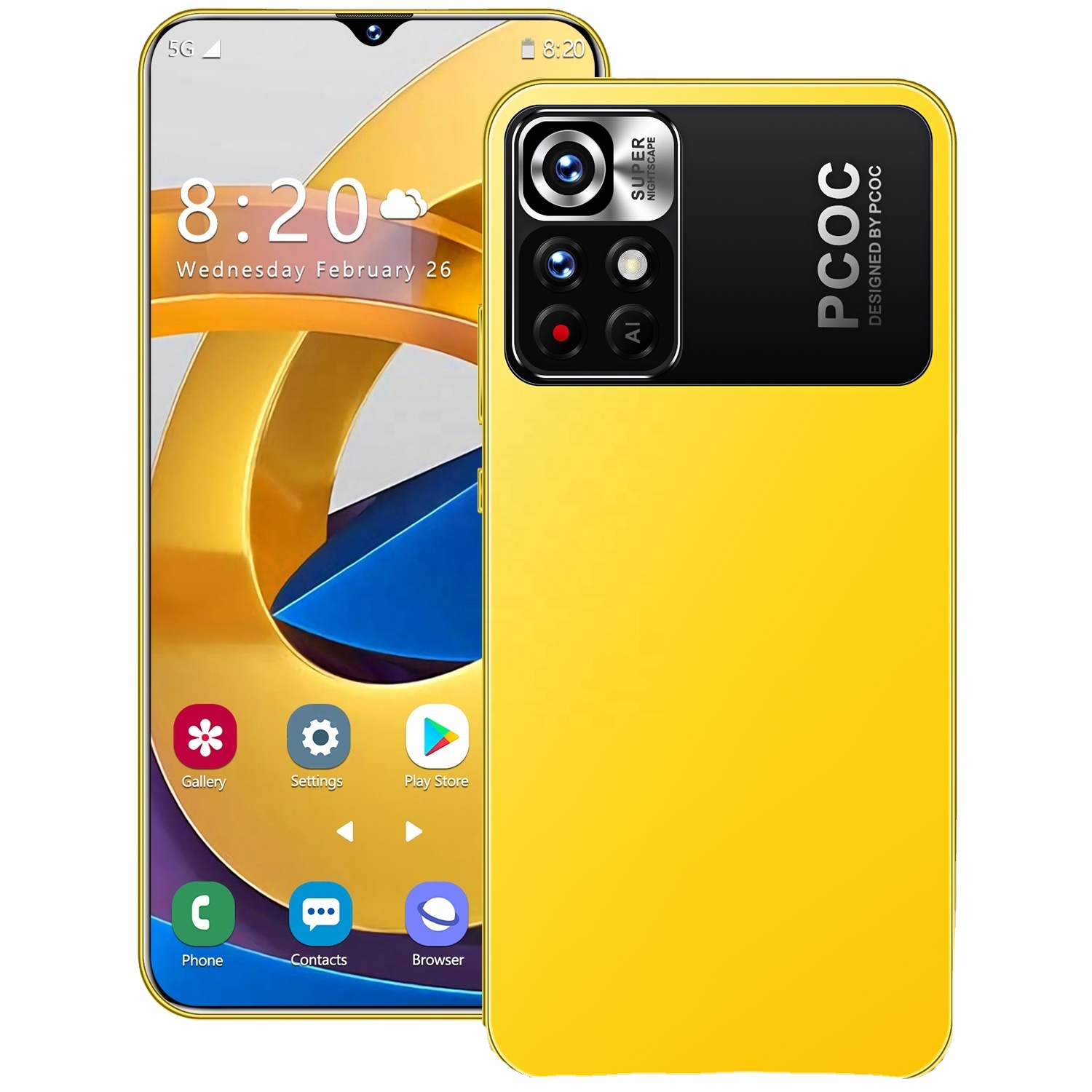 2022 New Dual Sim Card M 4 Pro Big screen Mobile Phones 6.7 inch Full display 8 GB +256 GB Android 1