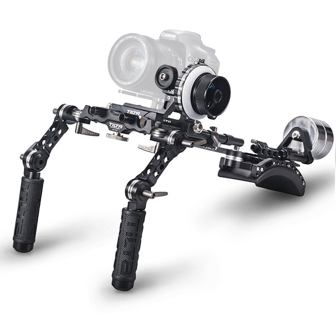 Tilta TT-03-TL DSLR Shoulder Rig for Most DSLR Cameras with Single-Sided DSLR Follow Focus,Universal