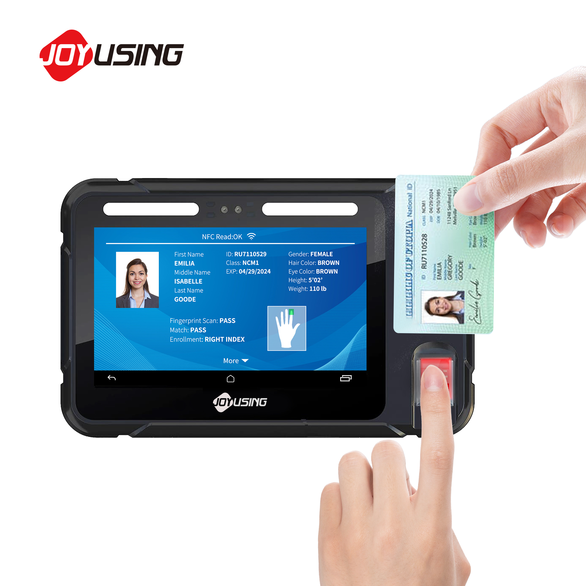 Android biometric fingerprint tablet pc with super