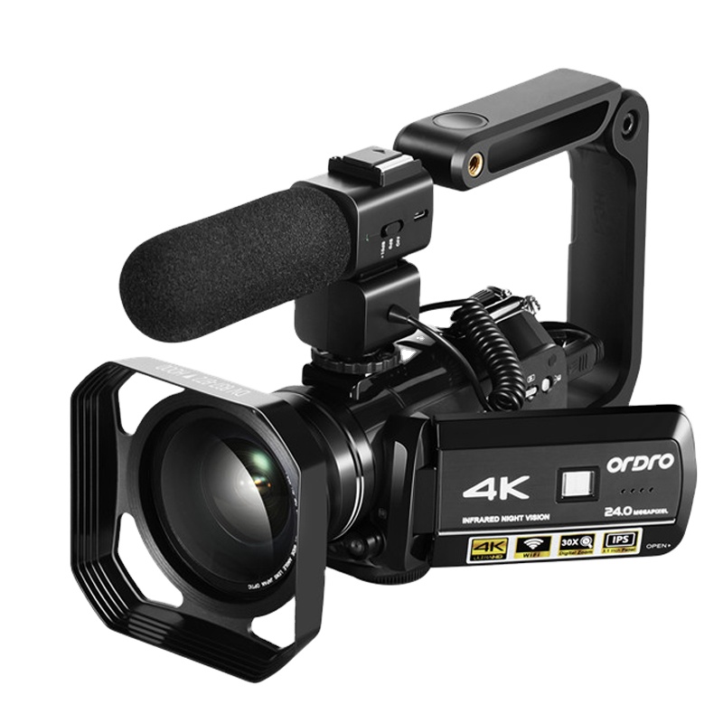 AC3 IR Light 4K Professional Video Recording Digital Camera for Youtuber