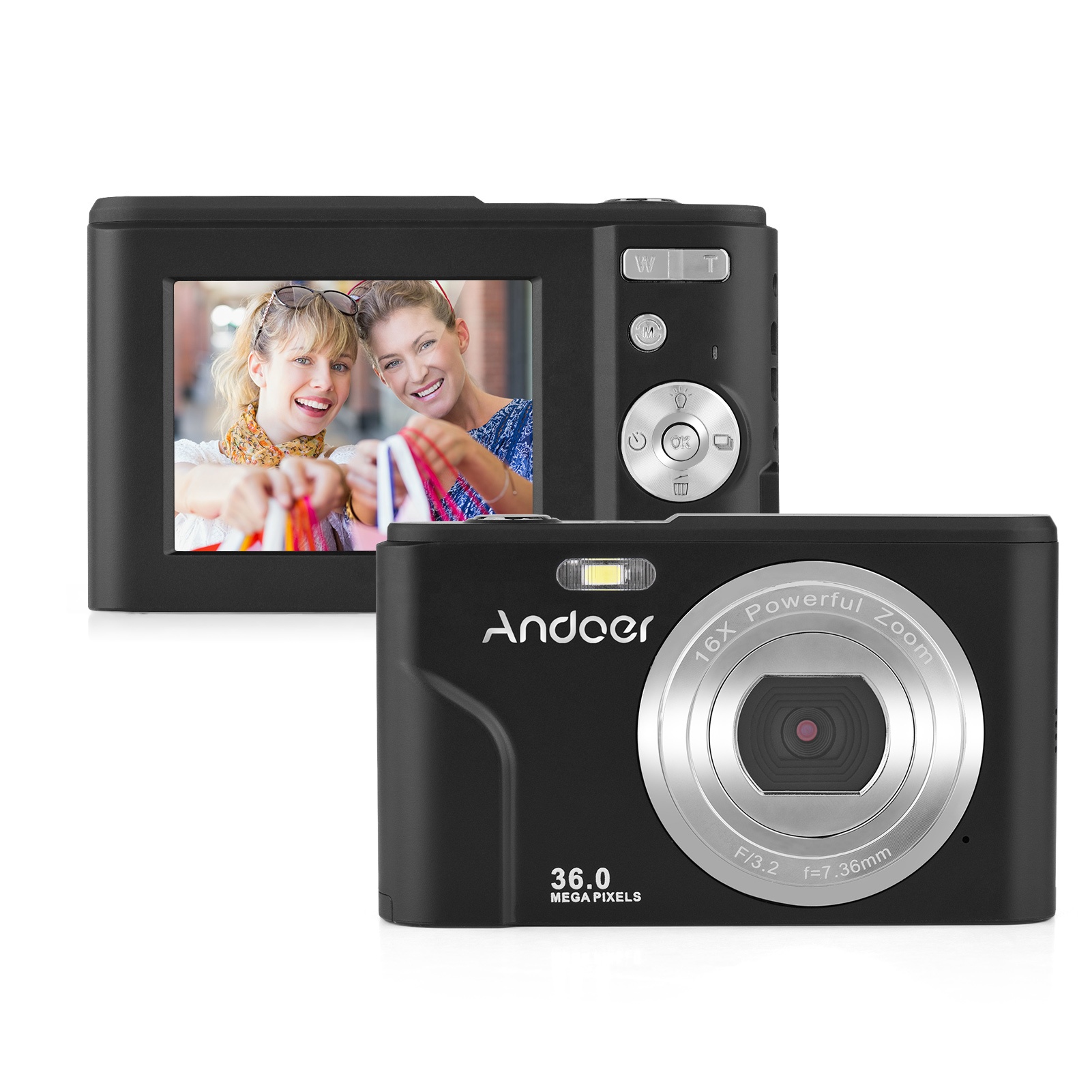 36MP 1080P 2.4" IPS Screen 16x Zoom Vlogging Camer