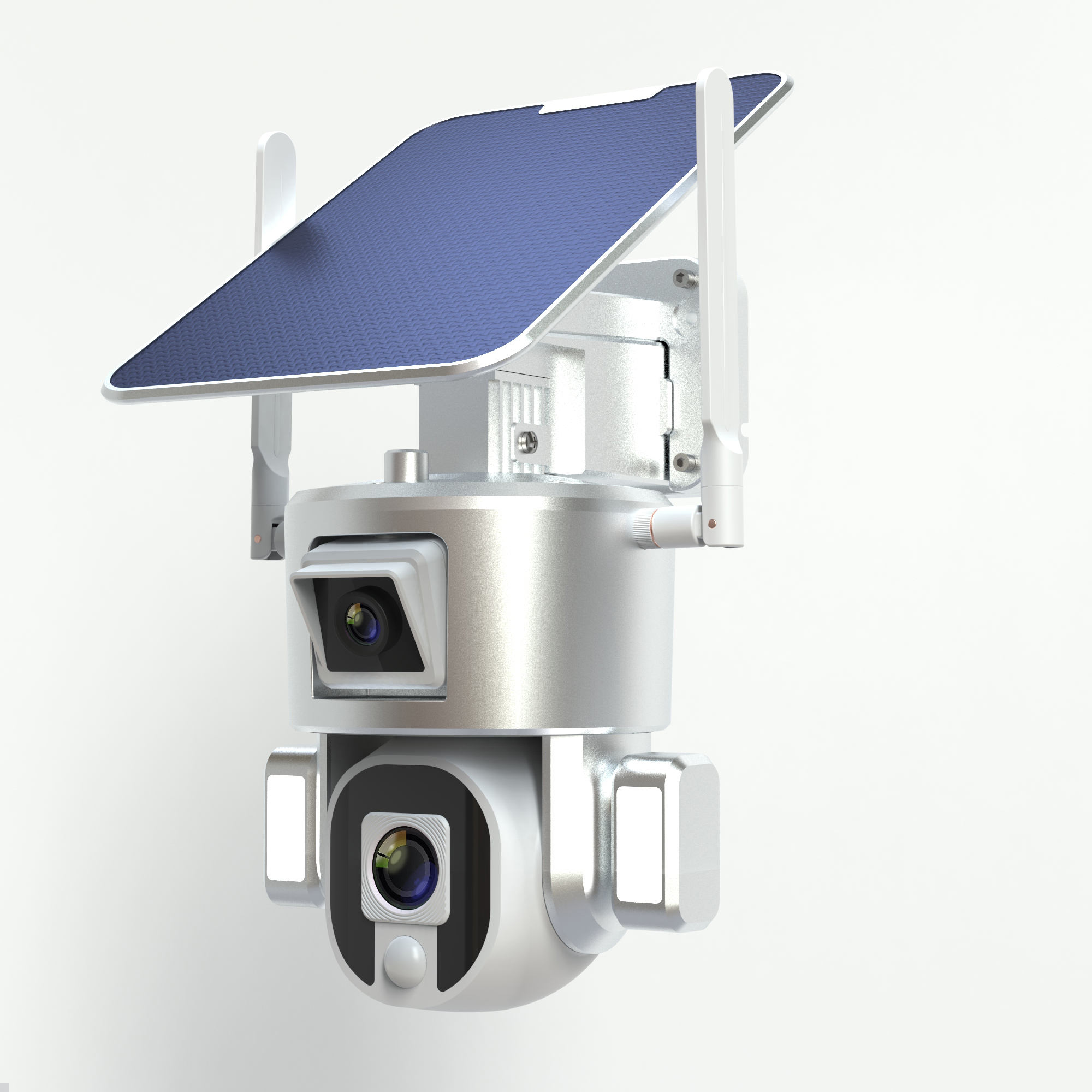 Waterproof IP66 8MP Solar Powered Bullet and PTZ Camera Solar Power Security Camera System Outdoor T