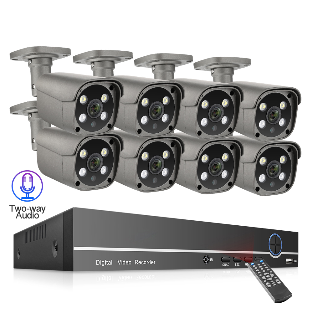 4k hd poe cctv camera 8mp audio security camera system cctv security camera system