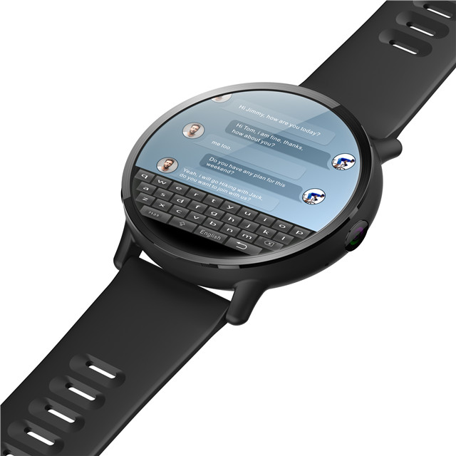 DM19 4G Smart Watch round 2.03 inch Big Screen MTK6739 Quad Core Android  8.0MP Camera GPS WIFI Blue