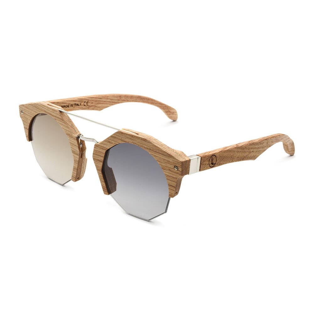 wooden  hexagonal eyewear