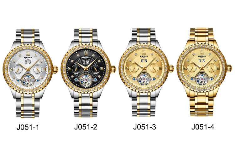 KINYUED Mechanical movement brand your own luxury