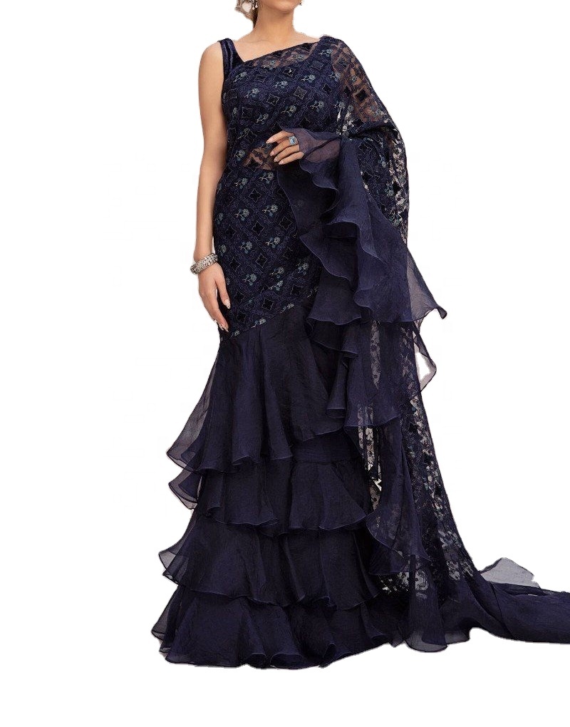 Pakistani Indian Wedding Embroidery Clothes  Chiffon Collection Eid Style Suit Latest Salwar Kameez 