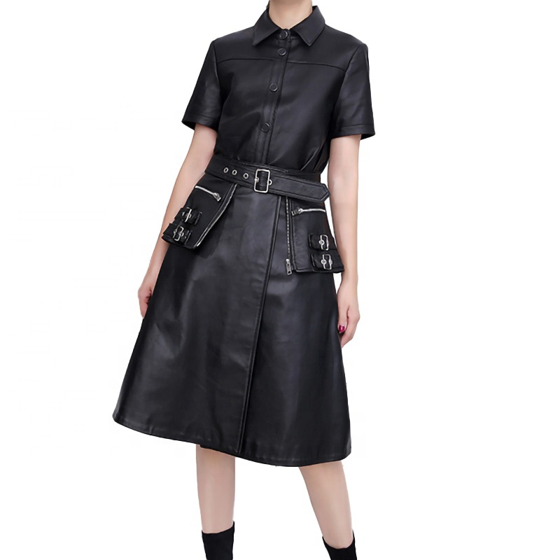 Spring Summer Leather Jacket for Woman Custom Leather Jackets Motorbike