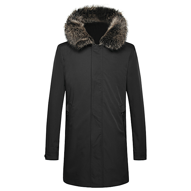 Winter Parkas 2021 winter men's Parkas coats hooded fur collar thick