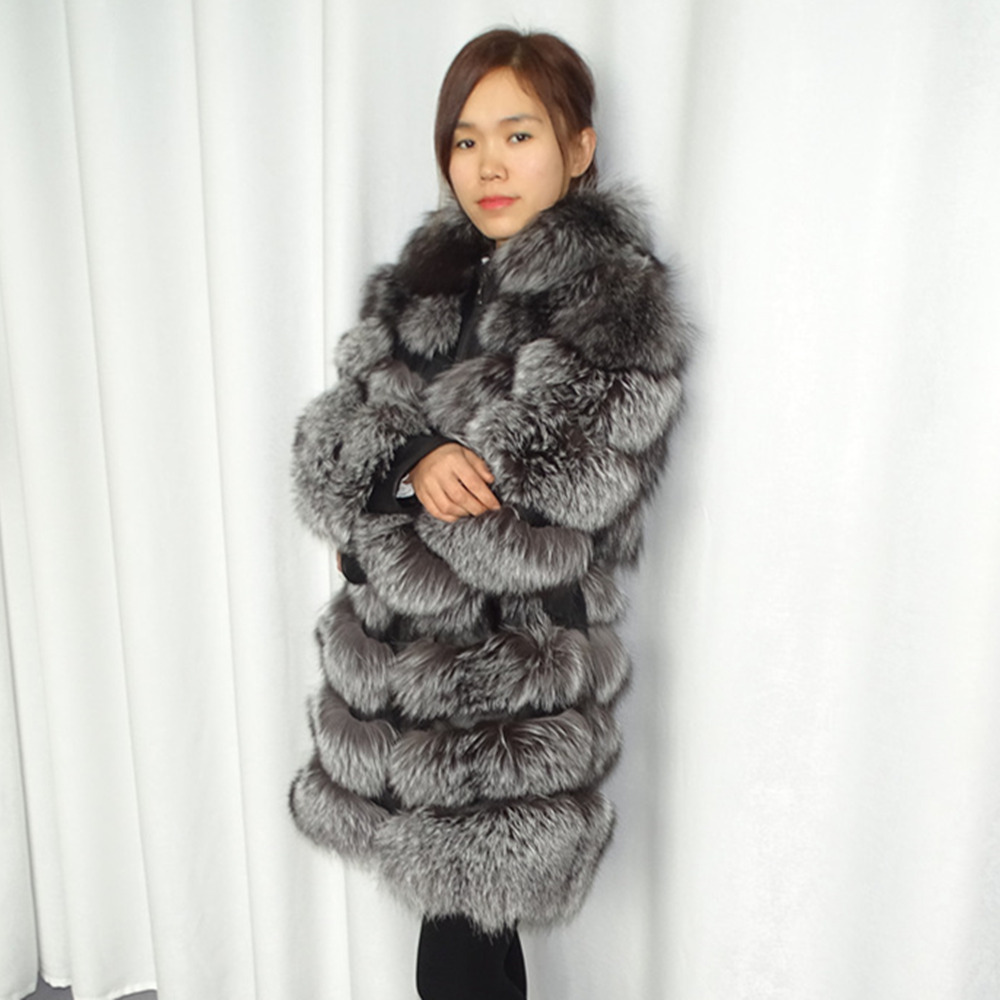 real Fox fur grass coat with sheepskin Fashion beauty Modern women's fur coat Welcome to proofing an