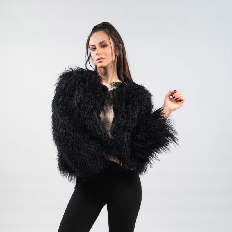 2021 Luxury fur coats winter women  mongolian fur coat