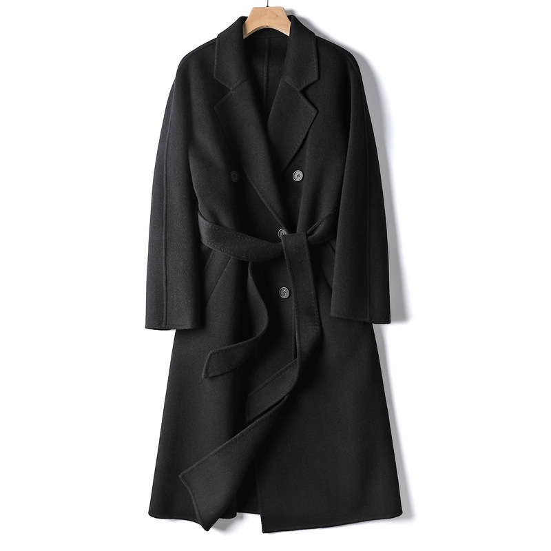 Women's Trench Coats Long Womens Winter Coat For Women Double Sided Wool