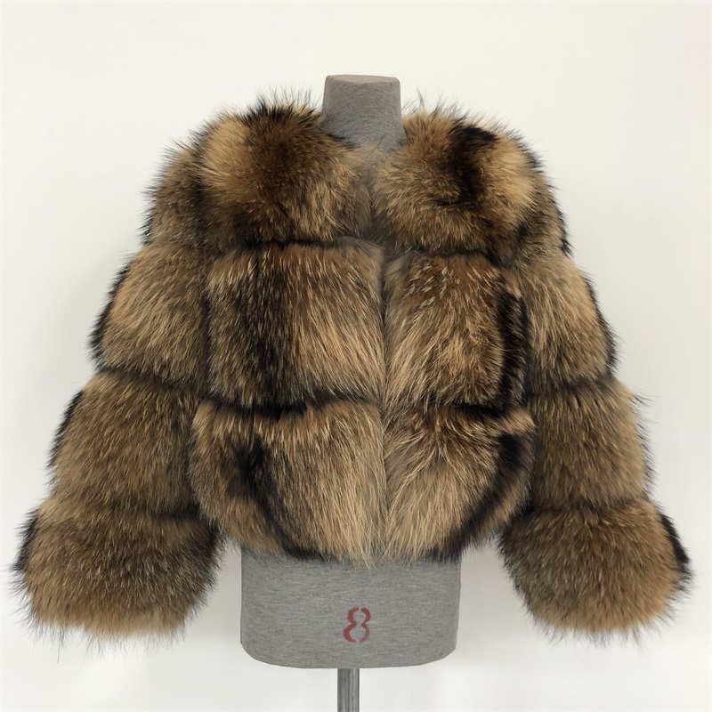 2020 High Quality Good Prices racoon fur coat real raccoon