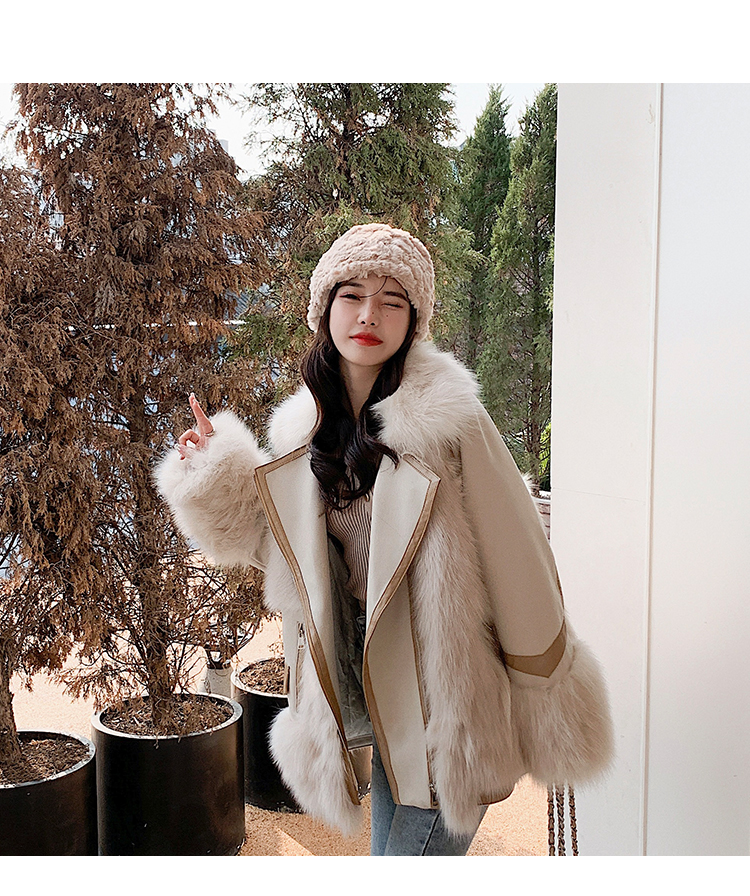 Winter 2022 Women's Down Coats Fox Fur Jacket Fur Suit Fur Jacket