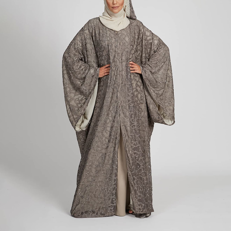 New Arrival High-Quality Abaya Luxury  Sparkle Crystal Diamond Muslim Women's Middle East Clothing s