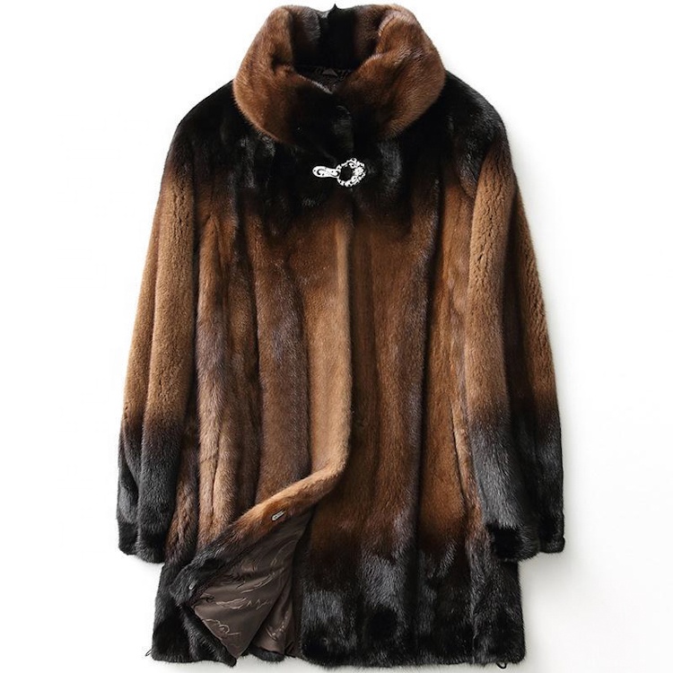 Luxury stand collar mink fur winter women coat winter coats for women