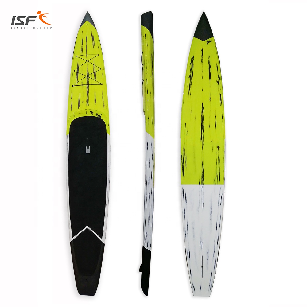High performance top quality OEM carbon fiber race sup board fiberglass epoxy resin sup Touring stan