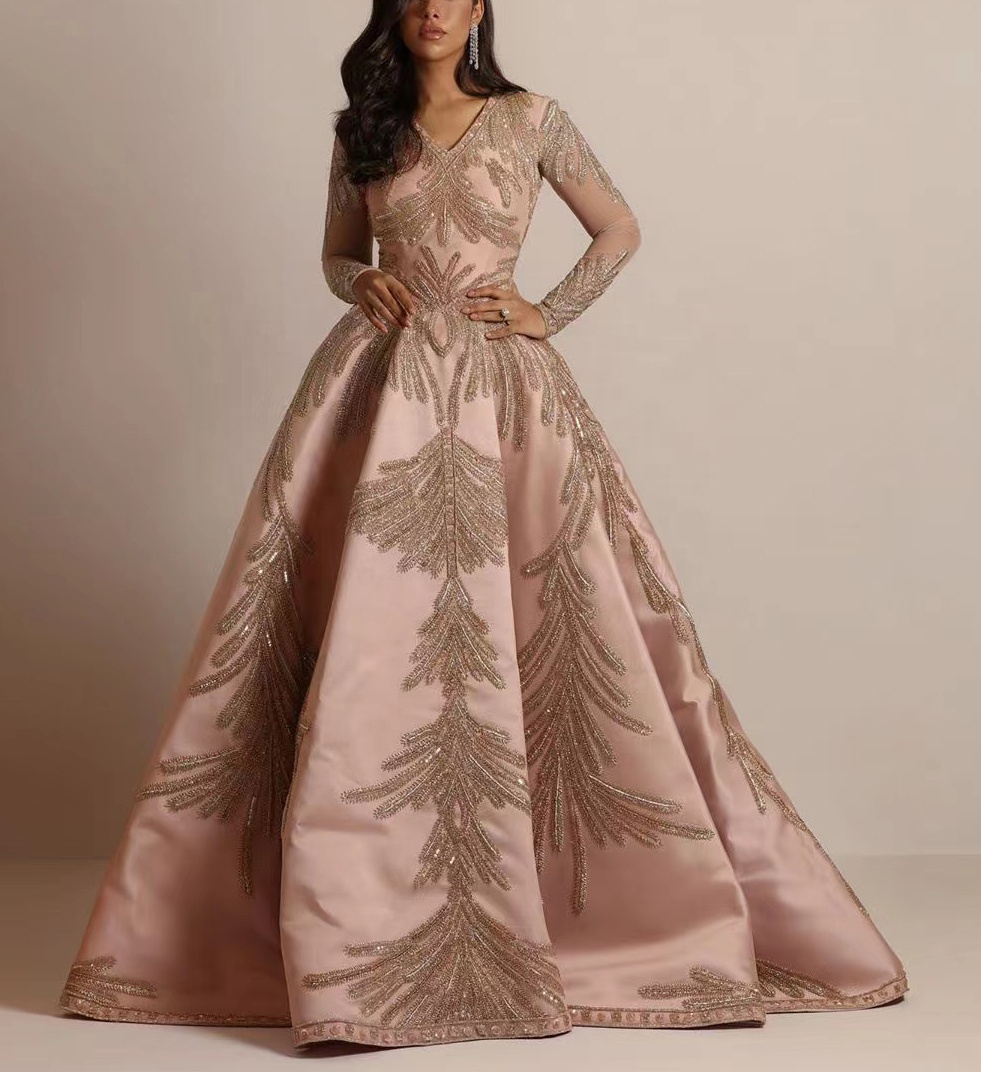 Guangzhou Clothing Formal Elegant Los Angeles Turkish Vestido De Noche Evening Dresses