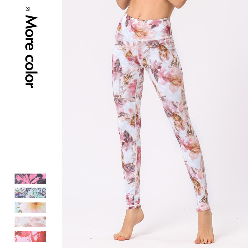 Yoga Pants Women's Digital Printing Leggings High 
