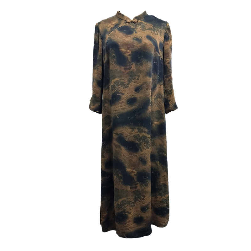2021 Summer Women Casual Plus Size Long Floral Sil