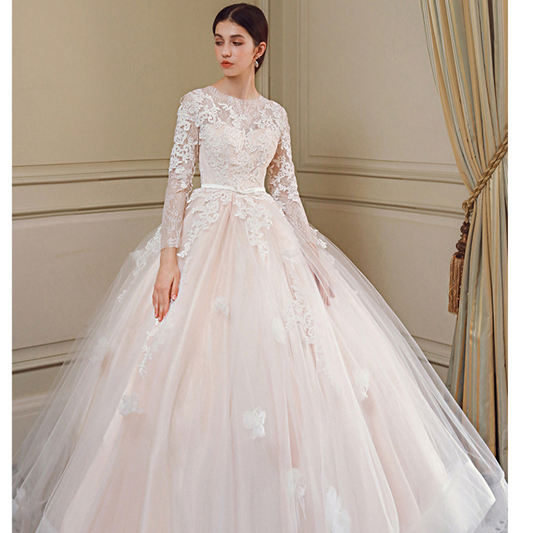 Wholesale Wedding Bridesmaid Dresses Floor Length Bridal Gowns Muslim Wedding Dress Islamic conserva