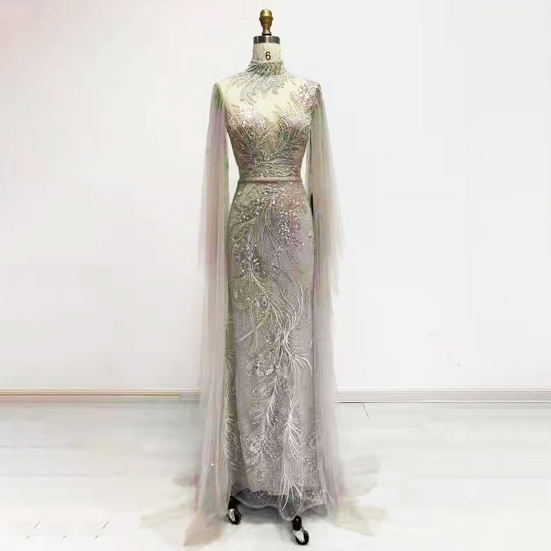 Custom high quality handmade high-end sequins sexy Noble luxury Club Dress Evening Dress