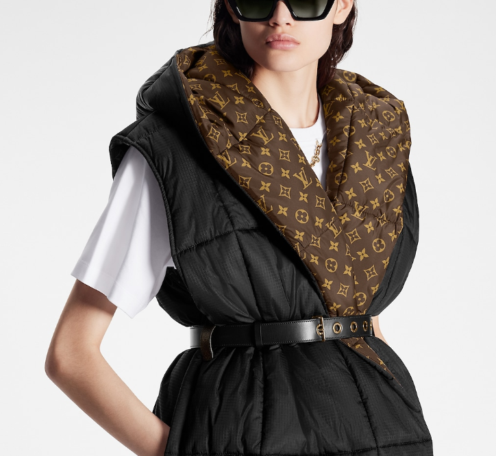 SLEEVELESS PILLOW PUFFER WRAP JACKET