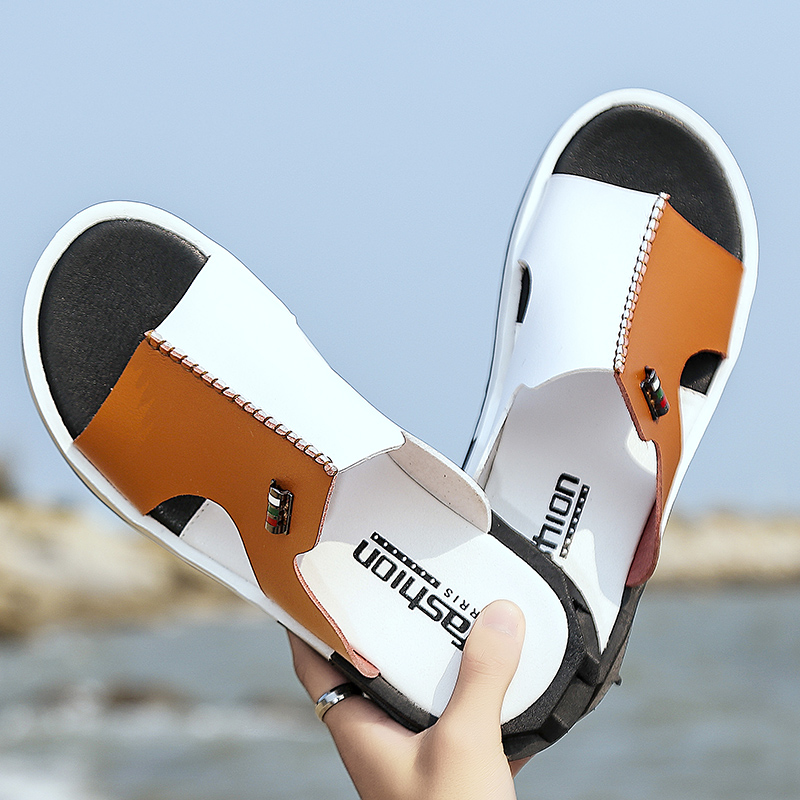 Sandals Men Summer Slippers 2020 Fashion Peep Toe 