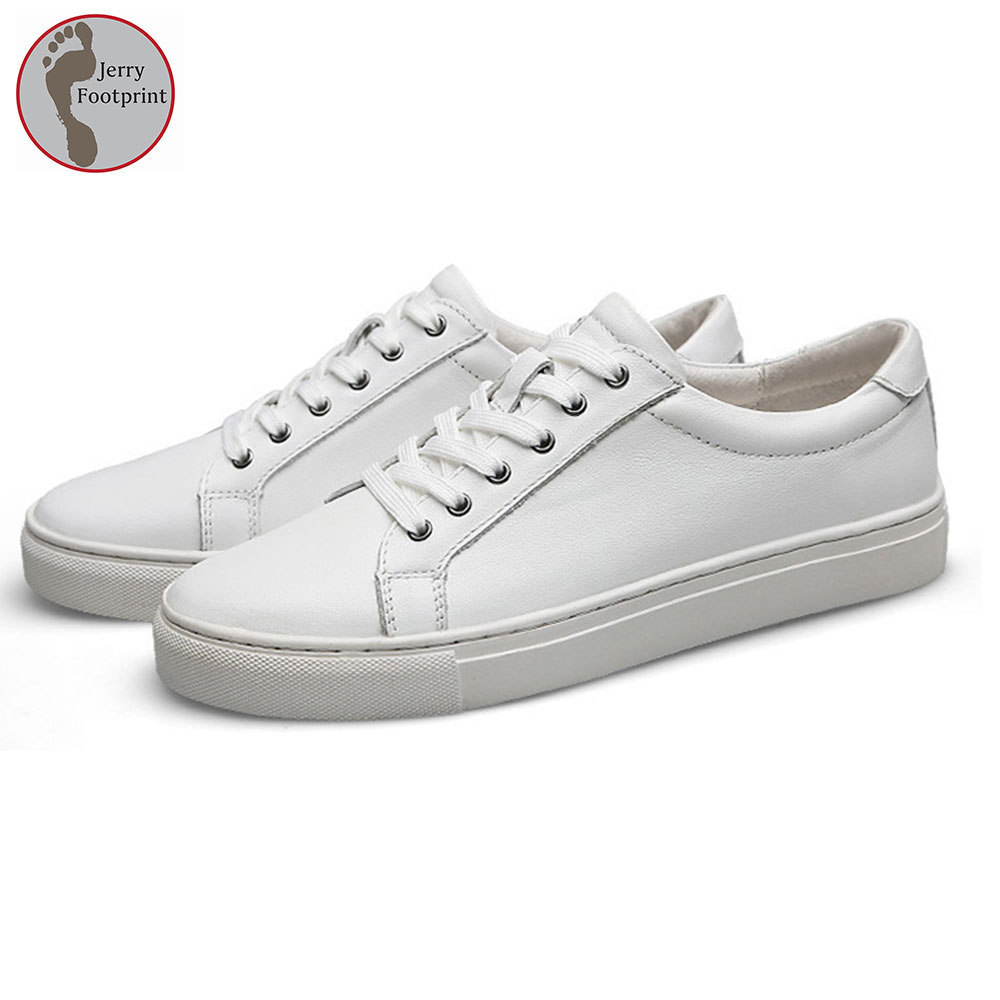 Outdoor Walking Breathable Lace Up Genuine Leather Tenis Sneakers Big Size Mens Casual Shoes