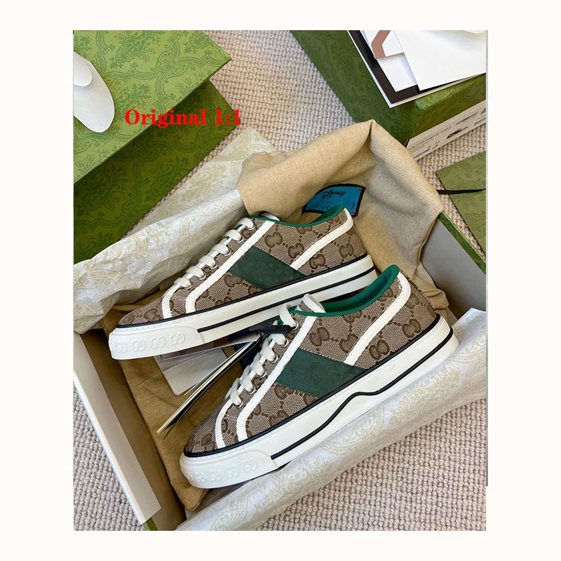 Designer brands women gg shoes 1977 women GG tennis sneakers men walking canvas famous shoes