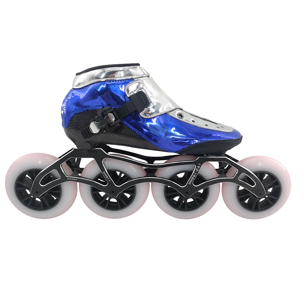 Electroplating design skate Personal design OEM print logo skate shoes inline speed skate