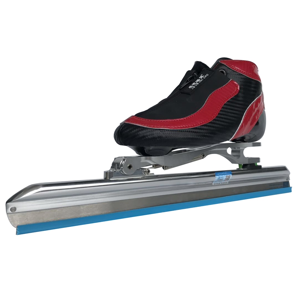 Factory outlet Professional DIY Hand-made long track  red color Clap ice skate shoes