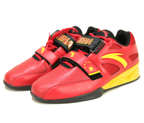 ANTA Weightlifting Shoes Training Competition Squat Load Bearing Buffer Support Leather TPU Material