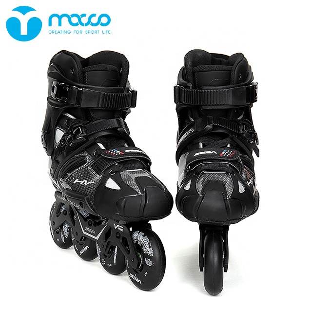 MACCO/SEBA professional inline skate fitness skates similar carbon fiber Chassis adult 2017-HV black