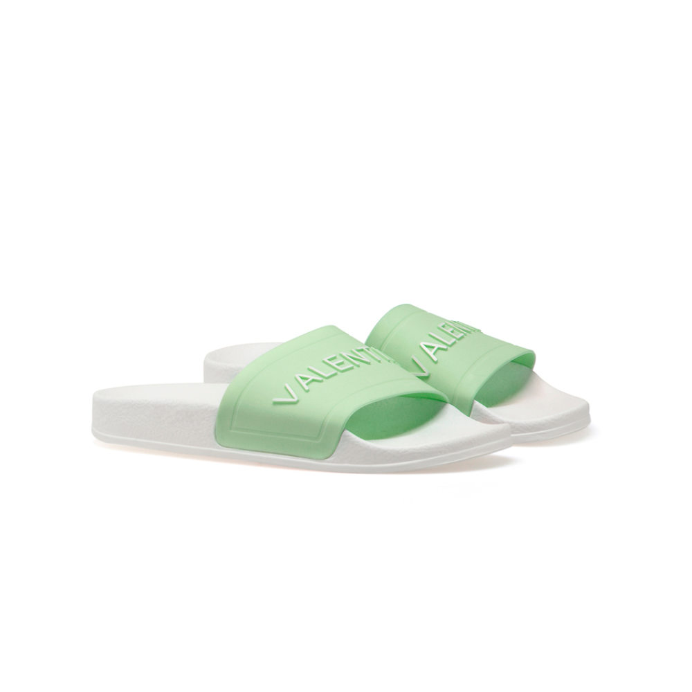 Original Valentino Shoes Women Green and White Sli