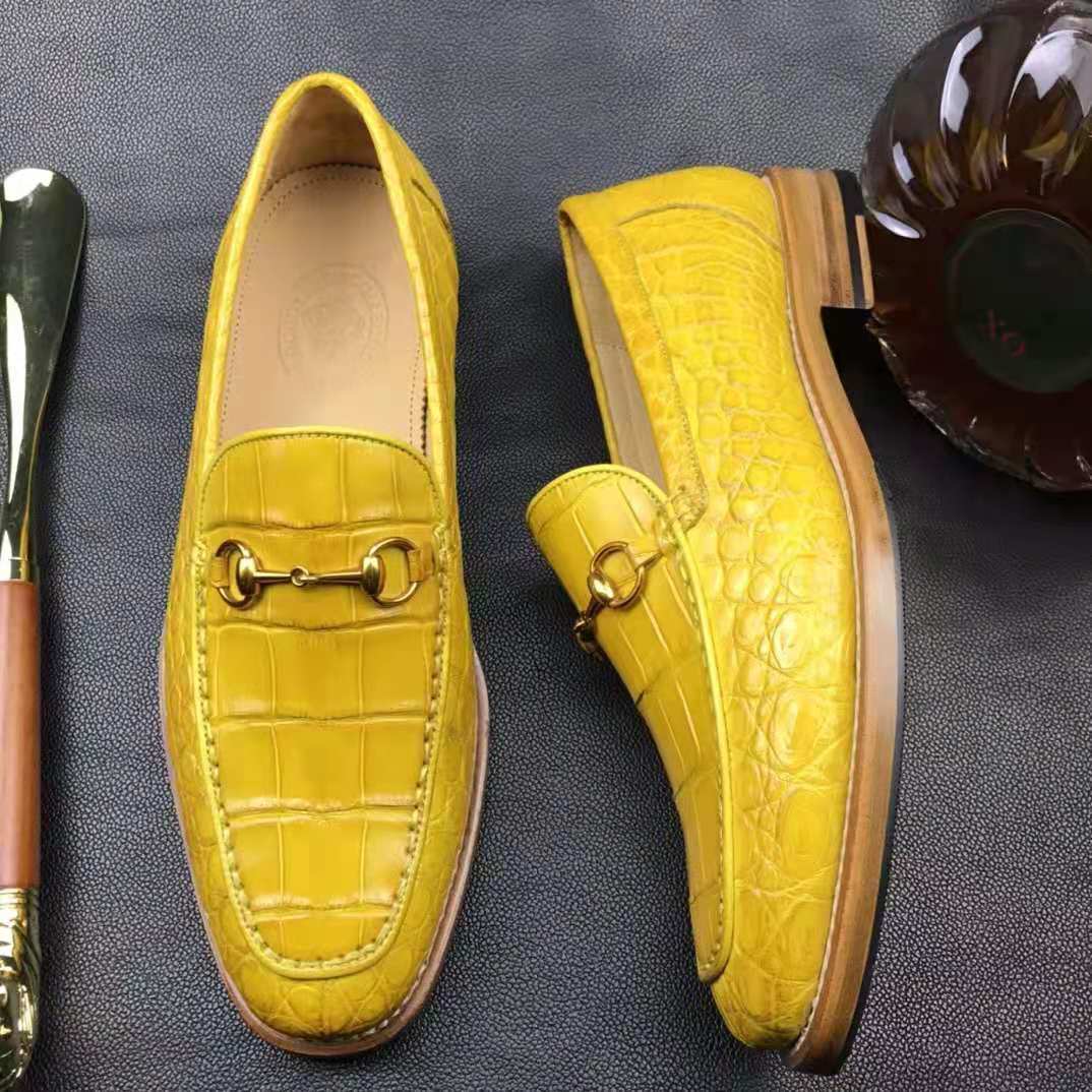 New Arrivals Men Alligator shoes Wholesale crocodi
