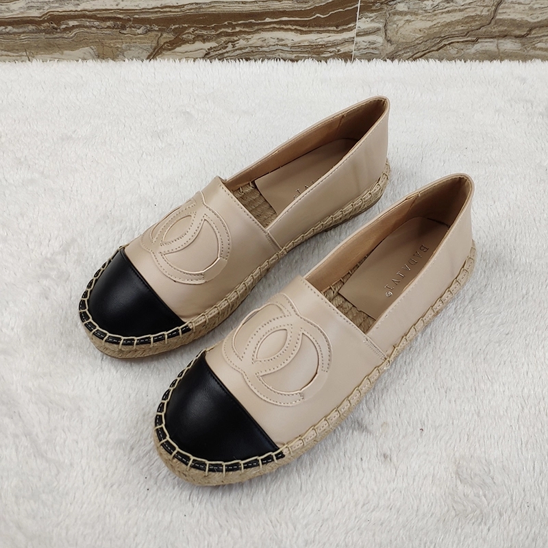Hot sale high quality fashion leather designer leisure women casual loafer shoes