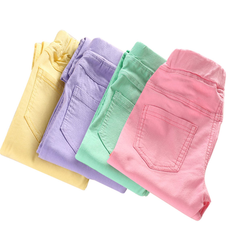 Girls Pants Spring Summer Kids Pants Elastic Tight